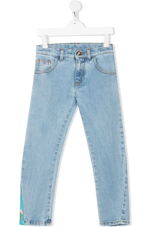 VERSACE Barocco patchwork straight-leg jeans