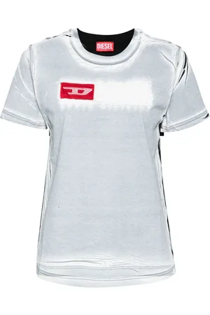 Diesel Creased-paint cotton T-shirt
