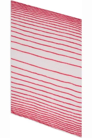 Emporio Armani Striped sheer-finish scarf