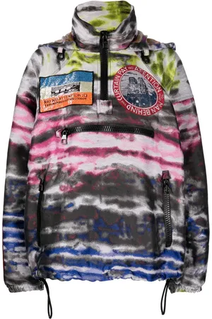 LOUIS VUITTON Abstract print half-zip top