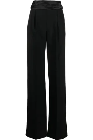 LAQUAN SMITH Sash-detail tailored wool trousers