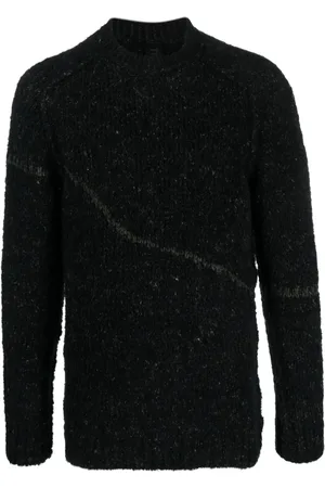 TRANSIT Mélange-effect stripe-detail jumper