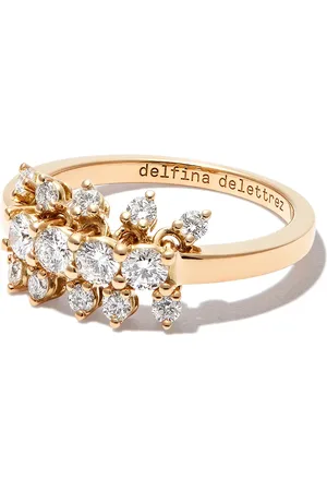DELFINA DELETTREZ 18kt yellow Dancing Diamonds ring