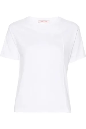 VALENTINO GARAVANI Floral-appliqu?? cotton T-shirt