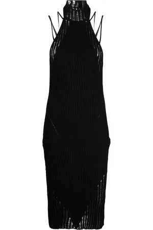 andre damo Halterneck knitted midi dress