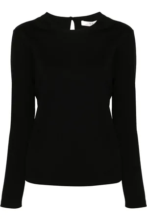 tibi Stretch-design longsleeved T-shirt