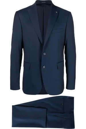 TAGLIATORE Logo-plaque single-breasted suit
