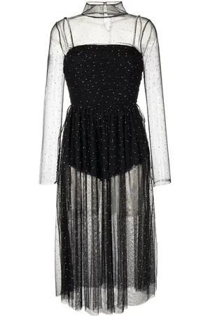 Rebecca Vallance Alyssa sheer midi dress