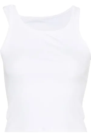 Maison Margiela Ribbed cropped tank top