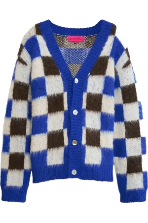 THE ELDER STATESMAN Checkered cardigan