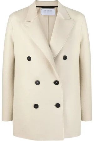 Harris Wharf London Peak lapels double-breasted blazer