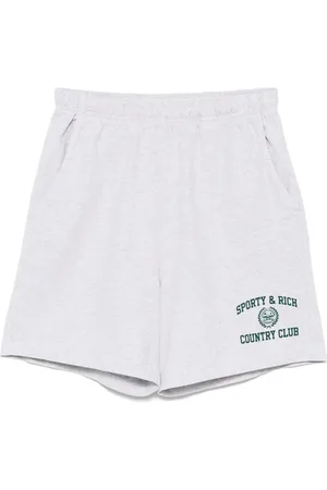 Sporty & Rich Varsity crest gym shorts
