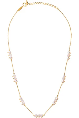 Tasaki 18kt yellow gold danger neo Collection Line Akoya pearl necklace