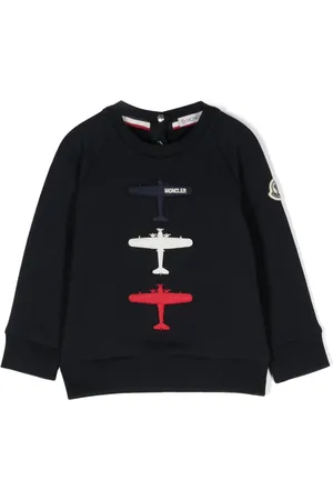 Moncler Embroidered-motif cotton sweatshirt