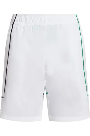 Lacoste Contrast-piping taffeta shorts