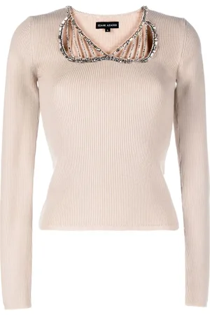 Izaak Azanei Cut-out embellished top