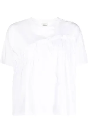 Jason Wu Ruched cotton T-Shirt