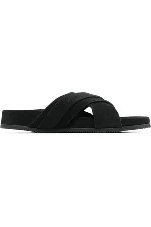 Tom Ford Suede logo-stamp slides