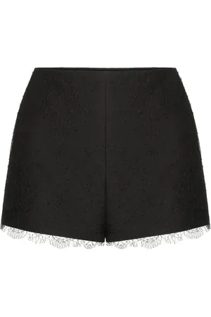 VALENTINO GARAVANI Lace-detail mini shorts