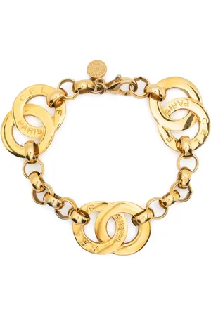 Céline 1990s pre-owned circle-charm chain bracelet