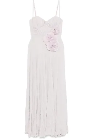 Elisabetta Franchi Floral-appliqu?? gown