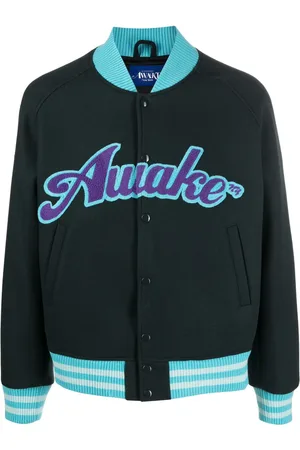 AWAKE NY Logo-print wool-blend bomber jacket