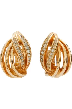 Dior Plated rhinestone earrings
