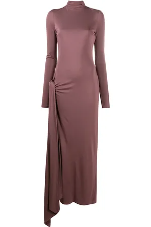 The Attico Fitted front slit maxi dress
