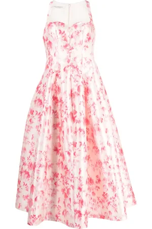 Serafini Floral-print midi dress