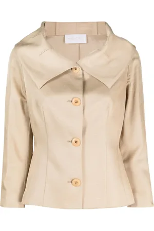 VALENTINO GARAVANI 1990s wide-collar satin jacket