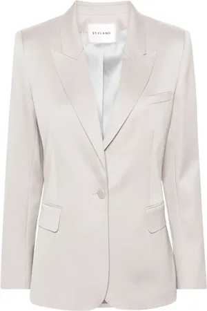 Styland Gathered-sleeve blazer