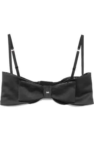 Elisabetta Franchi Bow duchess-satin top
