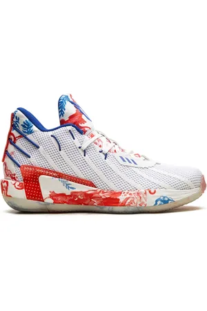 adidas Dame 7 "Fine China - Cloud /Royal Blue/Vivid Red" sneakers