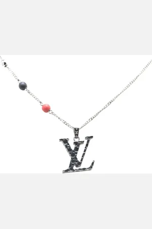 LOUIS VUITTON 2022 Yayoi Kusama Plated LV Iconic Infinity Dots Pendant Necklace costume necklace