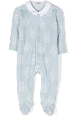 Dolce & Gabbana Logo intarsia-knit long-sleeve pajamas