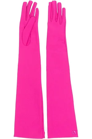 VALENTINO GARAVANI VLogo-plaque elbow-length gloves