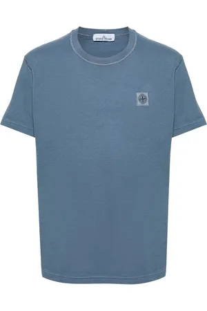 Stone Island Logo-patch cotton T-shirt