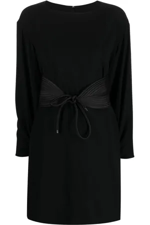 Emporio Armani Belted-waist mini dress