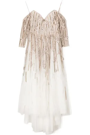 Saiid Kobeisy Bead-embellished tulle dress