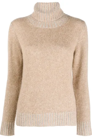 Fabiana Filippi Roll-neck knitted top