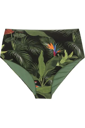 Lygia & Nanny Violeta leaf-print bikini bottoms