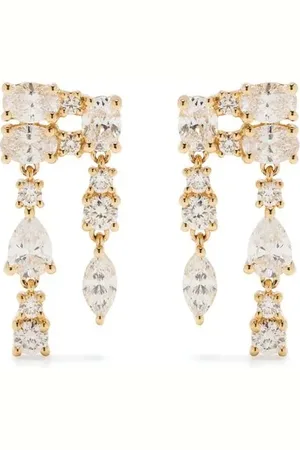 Anita 18kt yellow Maya diamond earrings