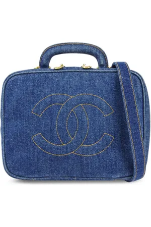 CHANEL 1997 CC two-way denim vanity bag