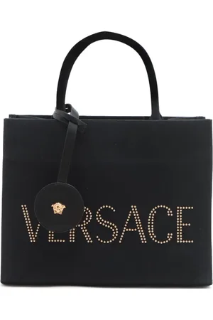 VERSACE 2020-2024 logo canvas tote bag