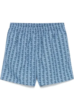 Lacoste Graphic-print swim shorts