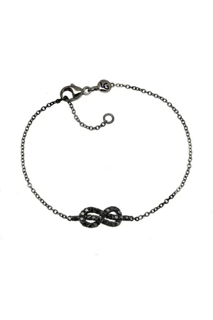 LILY 18K gold Forget Me Knot diamond bracelet