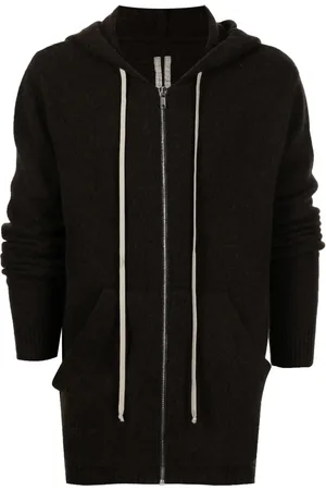 Rick Owens Zip-up knitted hoodie