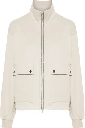 Brunello Cucinelli Monili chain zip-up sweatshirt