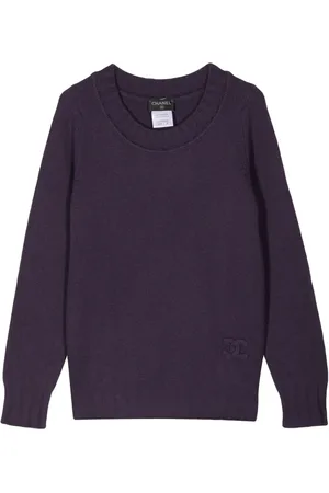 CHANEL 2000s crew-neck cashmere jumper