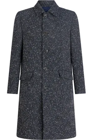 Etro Contrasting-trim button-down coat